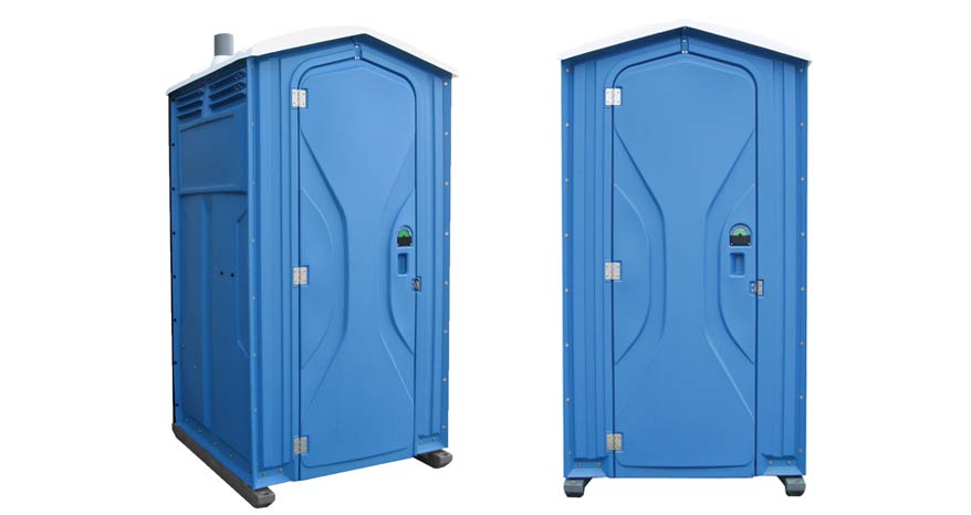 Long-term porta potty units on site in Moreno Valley, California